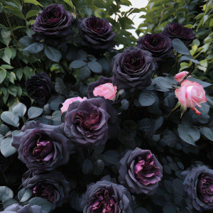 Роза Черная купить по цене от 450р. в интернет-магазине «Посадика» с доставкой почтой в в Константиновске и по всей России – [изображение №1].