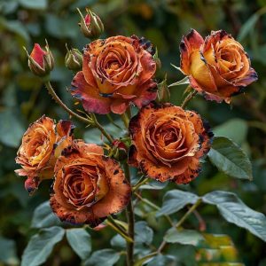 Роза плетистая Оранжевый Бриллиант купить по цене от 450р. в интернет-магазине «Посадика» с доставкой почтой в в Константиновске и по всей России – [изображение №1].